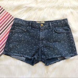 Current / Elliott Printed Denim Shorts
